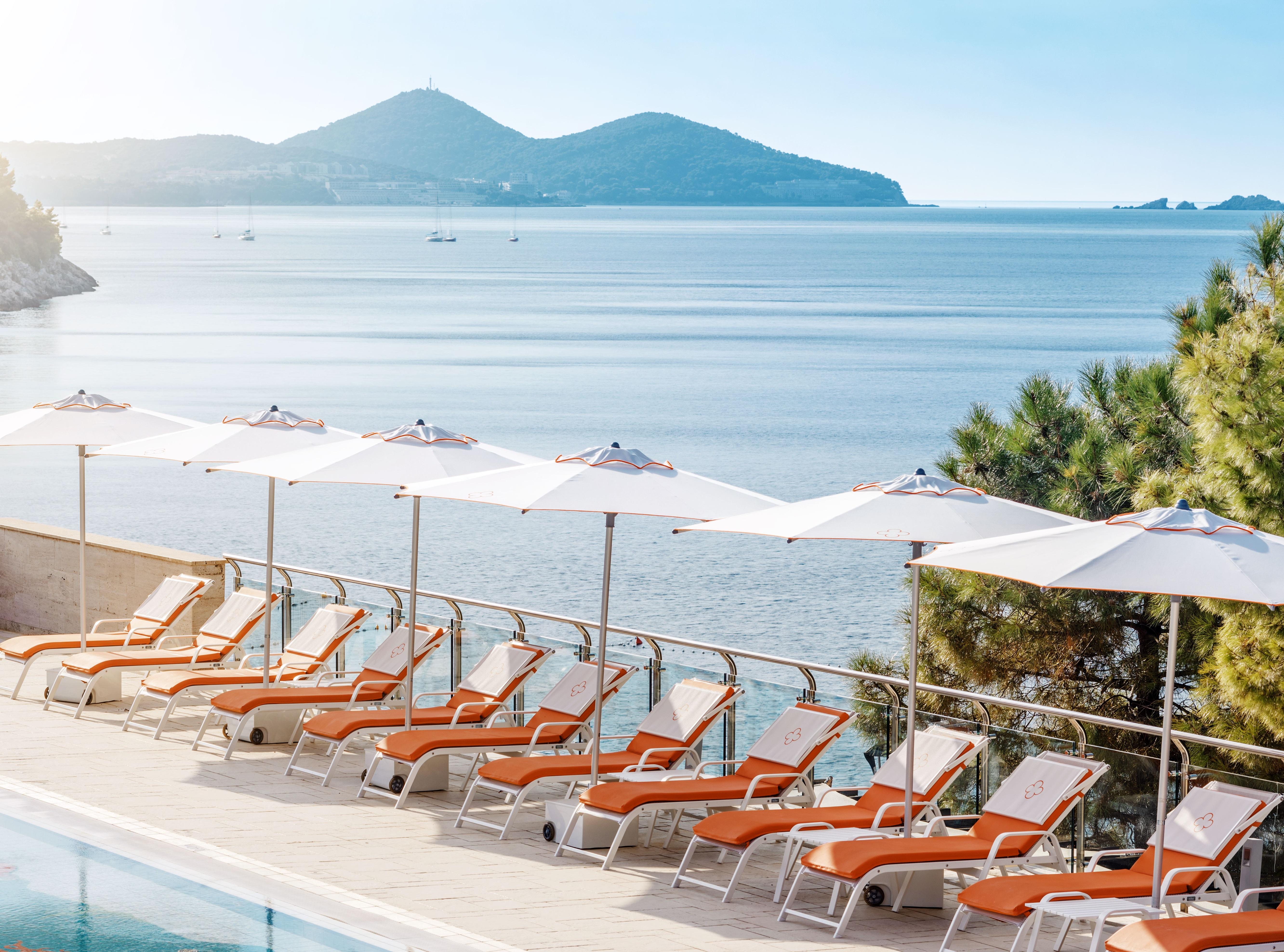 Sun Gardens Dubrovnik Hotel Exterior photo View of the island from the hotel