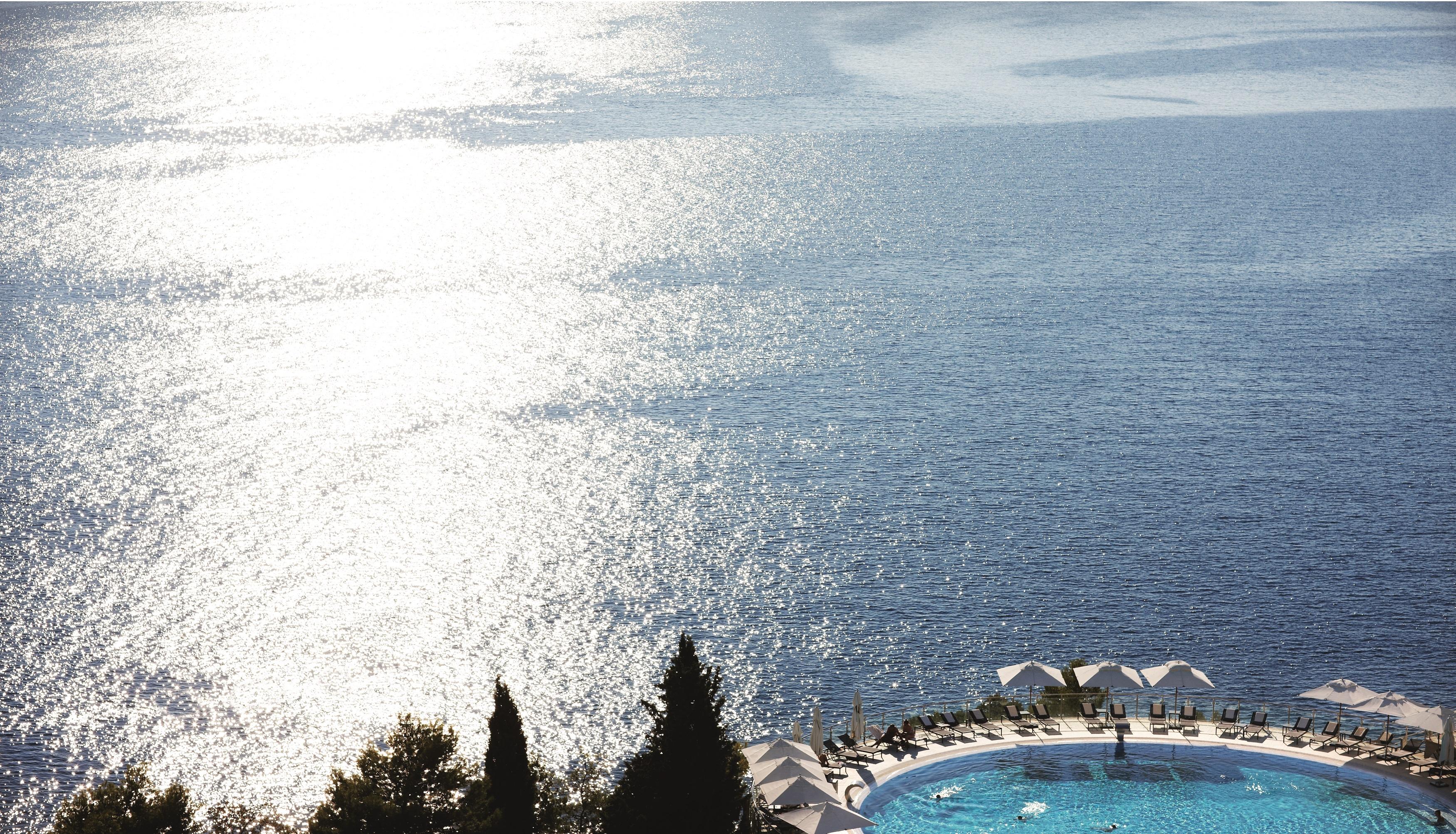 Sun Gardens Dubrovnik Hotel Exterior photo View of the Adriatic Sea from the hotel